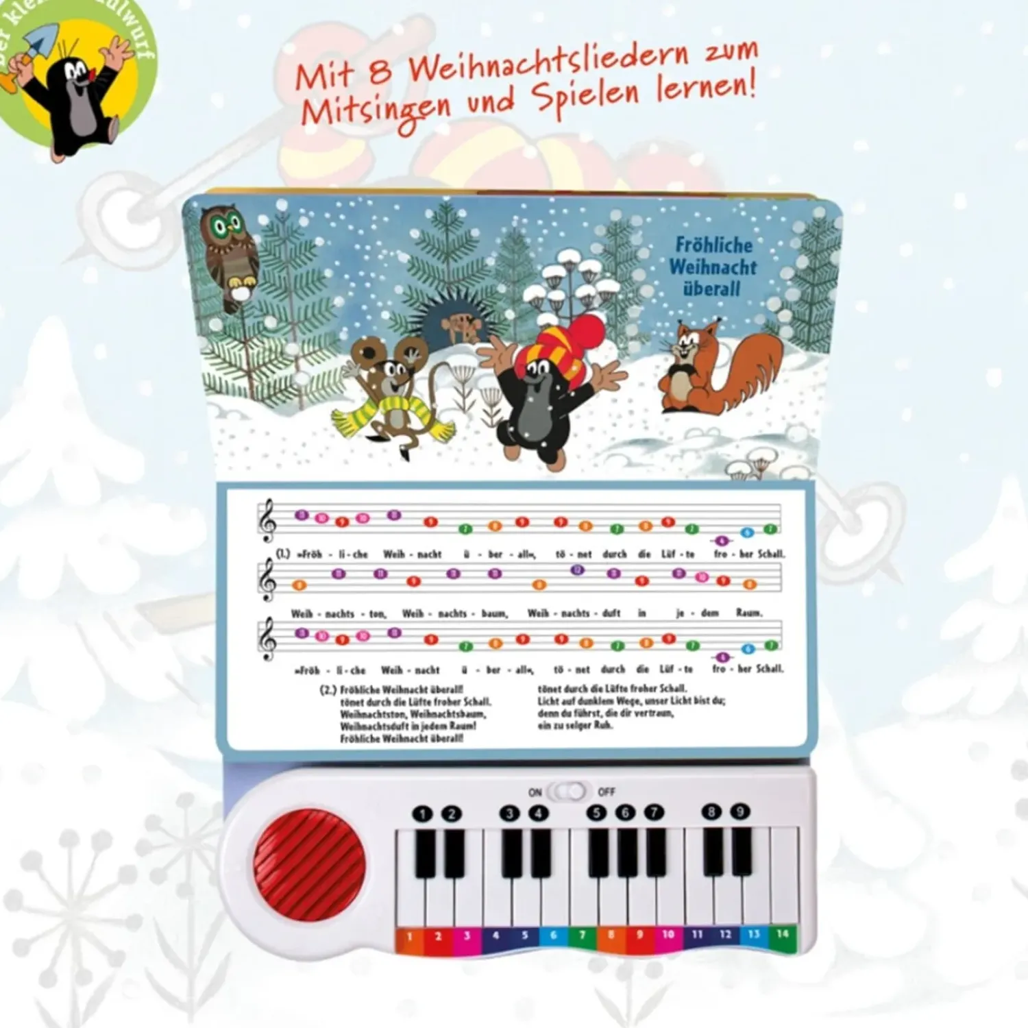 Trötsch Verlag Winter-Klavierbuch "Der Kleine Maulwurf"